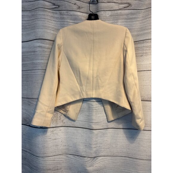 Topshop Petite Cream Blazer Jacket Size 4 - Picture 4 of 4
